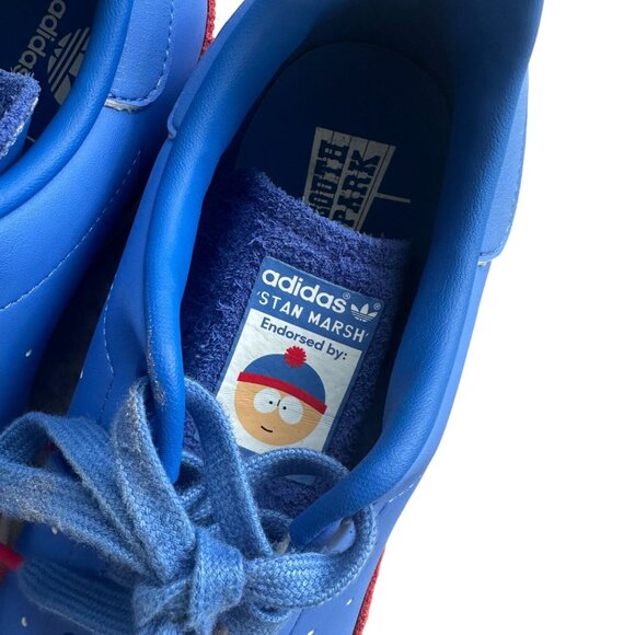 ADIDAS Men's South Park x Stan Smith 'Stan’ Blue Red Sneakers Size 8.5 - Picture 9 of 10